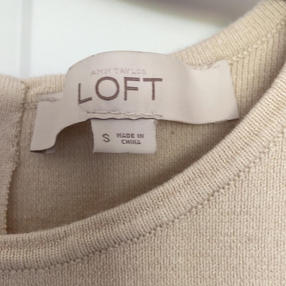 LOFT Short Sleeved Peplum Sweater - Picture 3 of 5